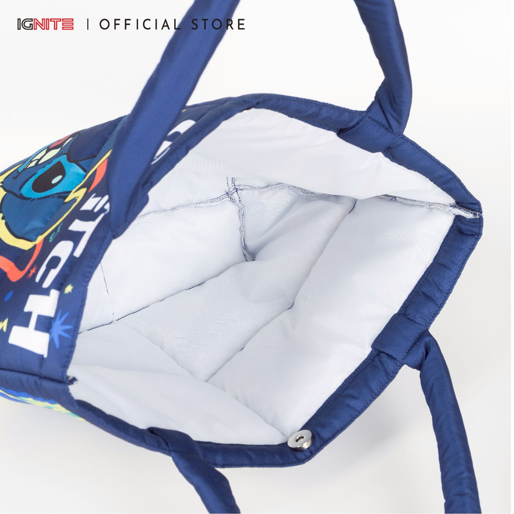 [พร้อมส่ง] IGNITE กระเป๋าผ้านุ่มนิ่ม Stitch Tote Bag Fluffy สินค้าลิขสิทธิ์แท้ - รูปที่ 3