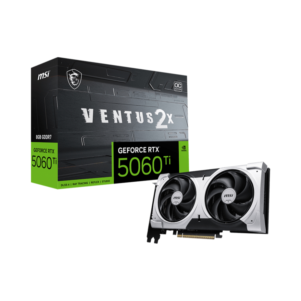 GeForce RTX™ 5060 Ti 8G VENTUS 2X OC PLUS RTX5060TI8GVENTUS2