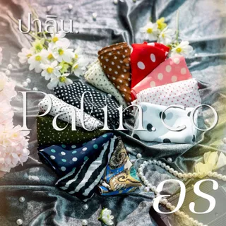 Palin.co | ผ้าพันคอ ผ้าโพกผม ลายจุด รุ่น อร (Orn polka dot scarf) ขนาด 50x50 ซม