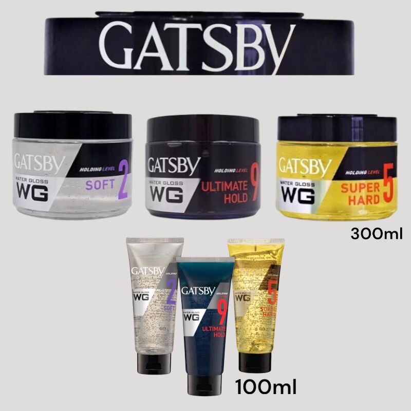 GATSBY แกสบี้ วอเตอร์ กลอส 300 /100มล.เเท้💯/ส่งไว(ผลิตภัณฑ์จัดแต่งทรงผมสไตล์เว็ทลุค)3 สูตร