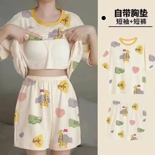 ชุดนอนลายการ์ตูนผ้าคอตตอน 10 ลาย น่ารัก (รหัส QZ)