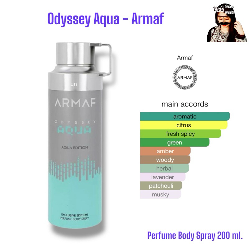 สเปรย์ระงับกลิ่นกาย Armaf - Odyssey Aqua 200ml.