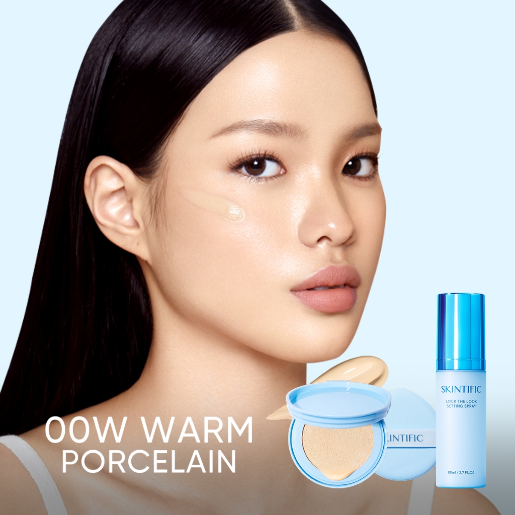 SKINTIFIC 2pcs Matte Cushion  REFILL Setting Spray เซ็ตติ้งสเปรย์ สเปรย์ล็อคเมคอัพ - รูปที่ 2