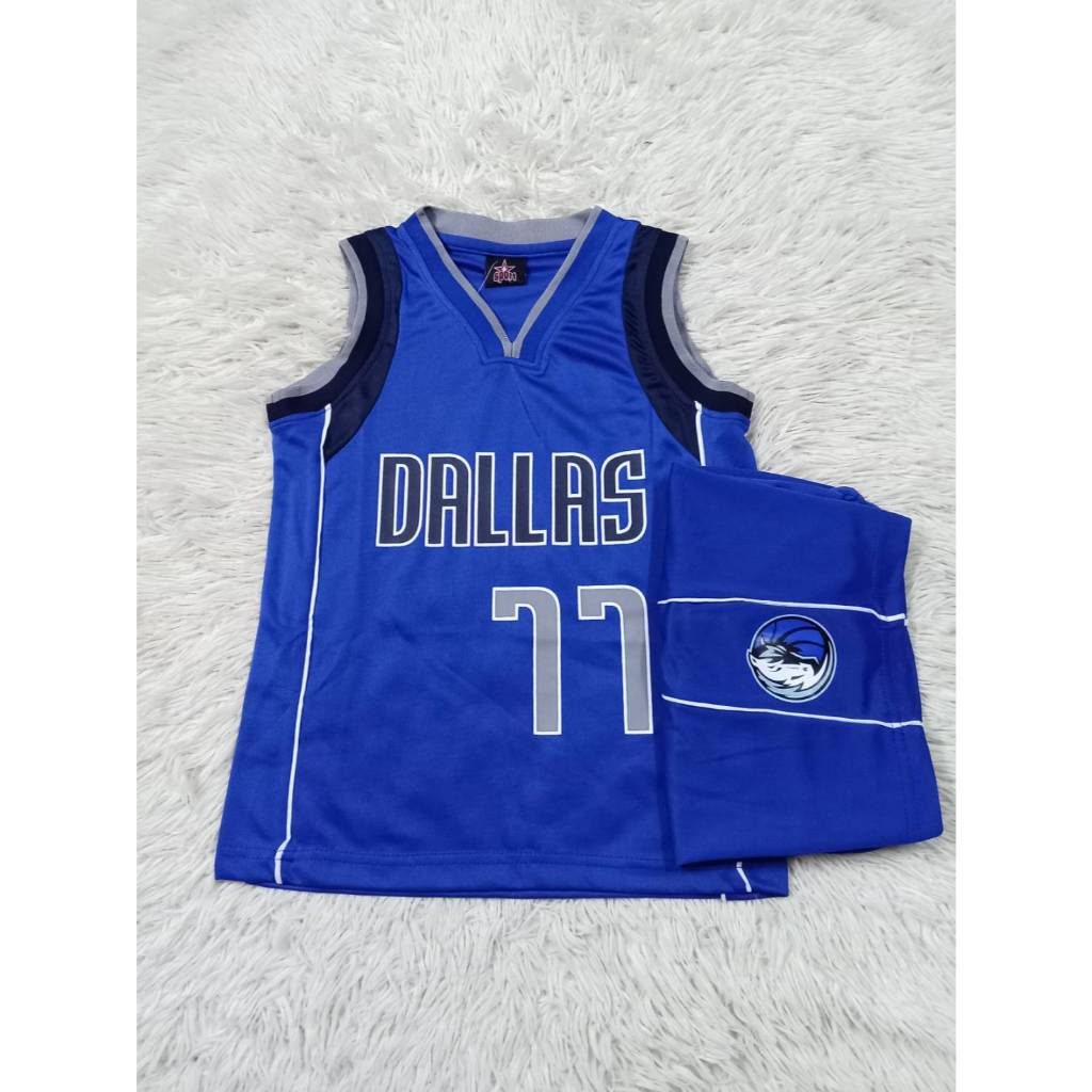 ชุดบาสเก็ตบอลเด็ก ทีมDALLAS เบอร์77 ใหม่ล่าสุด เสื้อ+กางเกง