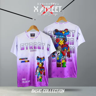 [พร้อมส่งจากไทย] namsap XStreet Teddy BearBrick ลายหมีทูโทนV.02 เสื้อยืดแฟชั่น Unisex คอกลม แขนสั้น ผ้าไมโครฯ ใส่สบาย