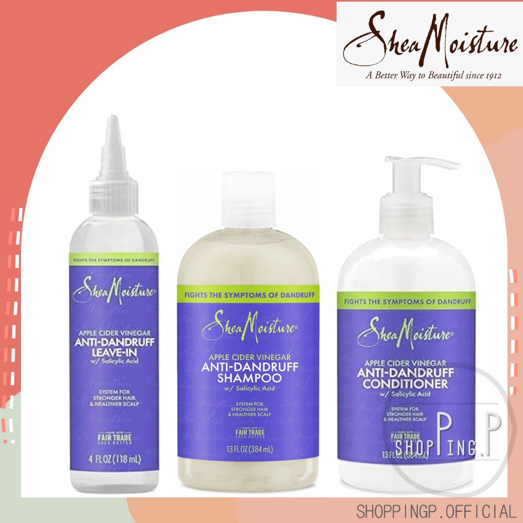 ✳️[แท้ 100%/พร้อมส่ง]✳️ Shea Moisture Anti-Dandruff Apple Cider Vinegar Conditioner แชมพู/ครีมนวดผมป