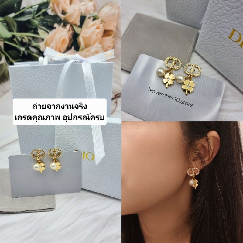 ต่างหูแฟชั่นออริ lucky Charms สแตนเลสแท้ ไม่ลอก ไม่ดำ มาพร้อมอปก.ครบเซ็ต สวยหรู ดูดี