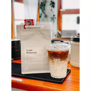 กาแฟลาวโบลาเวน Bolaven, เมล็ดกาแฟคั่วเกรดAA อาราบิก้า คั่วกลาง,Premium+,Laos Bolaven Arabica, Medium Roast