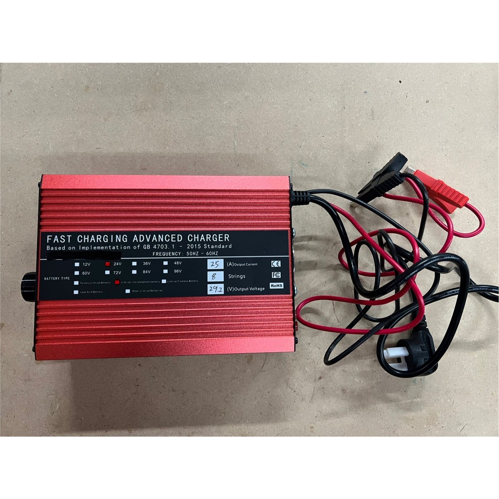 เครื่องชาร์จแบตเตอรี่ลิเธียม 12v 24v 48v 72v และ 96v ด้วยไฟบ้าน AC 220v(สายแบตเตอรี่ต้องต่อไฟ + – ให้ครบไฟถึงจะจ่ายออก) ราคา ถูกที่สุด ดีลบีเคเค แกลเลอรีภาพที่ 5