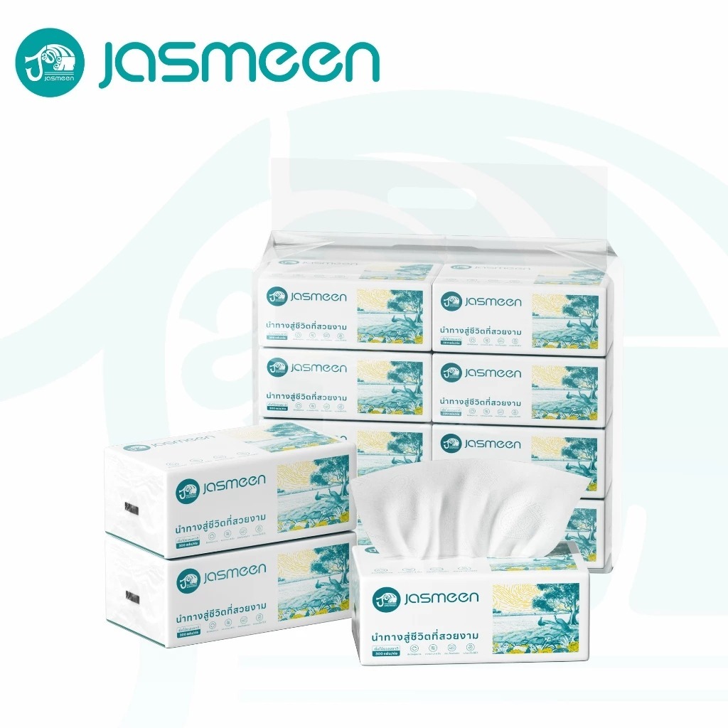 JASMEEN✨ชิดชู กระดาษทิชชู่ กระดาษชำระ กระดาษทิชชู่เช็ดหน้า ทิชชู่เช็ดมือ 1ห่อ 30