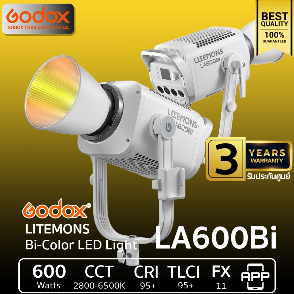 Godox LED Litemons LA600Bi 600W 2800-6500K Bowen Mount - รับประกันศูนย์ Godox Thailand 3ปี
