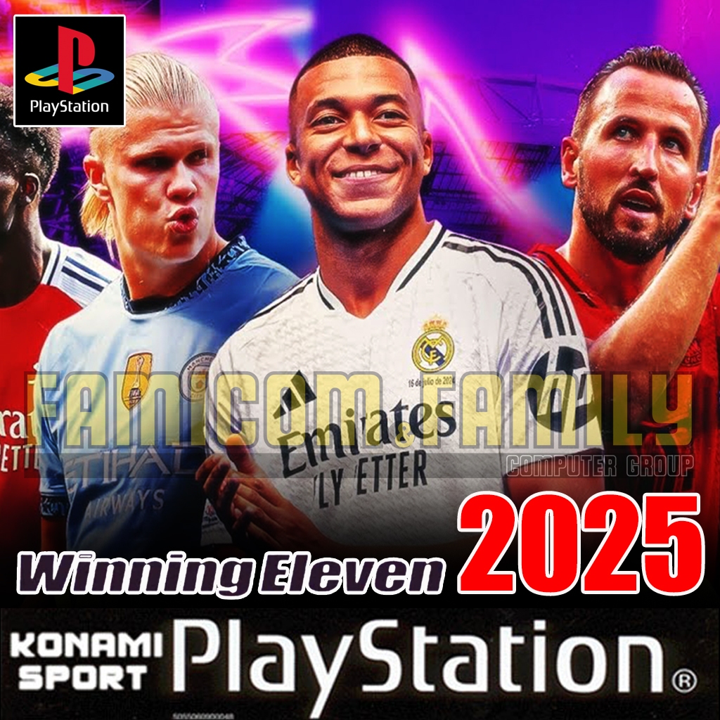 เกม Play 1 Winning Eleven 2025 MOD (Update 21-5-25) สำหรับเล่นบนเครื่อง PlayStation PS1 เท่านั้น