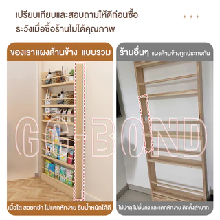 GGB ชั้นวางหนังสือไม้ ที่เก็บอเนกประสงค์ ชั้นวางหนังสือการ์ตูนชั้นวางของ ทนทาน ประหยัดพื้นที่ เหมาะสำหรับทุกโอกาส