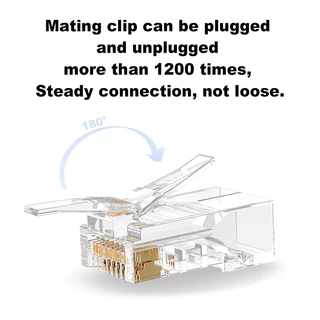 ยกกล่อง หัวRJ45 Cat6 รุ่นใหม่ แบบมีรางเรียงสายก่อนย้ำหัว เข้าหัวได้แม่นยำไม่มีพลาด ใช้กับคีมย้ำหัวรุ่นดั้งเดิมได้