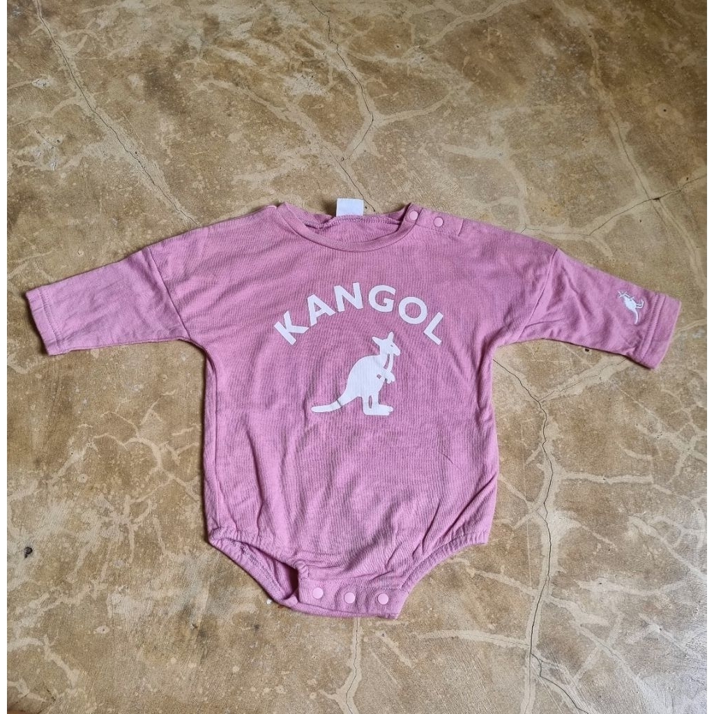 เวลKANGOL/Kangol ชุดรอมเปอร์แขนยาวผ้า Bonded