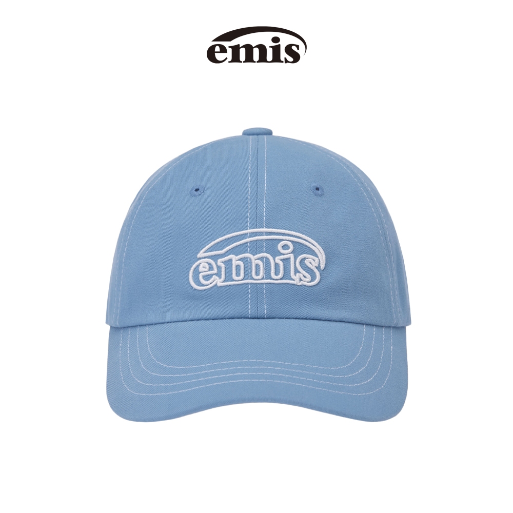 EMIS - WHITE STITCH BALL CAP (BLACK , BLUE, GREEN,GREY , KHAKI BEIGE , LIGHT BEIGE , NAVY , OLIVE , PINK ,RED ,SKY BLUE)