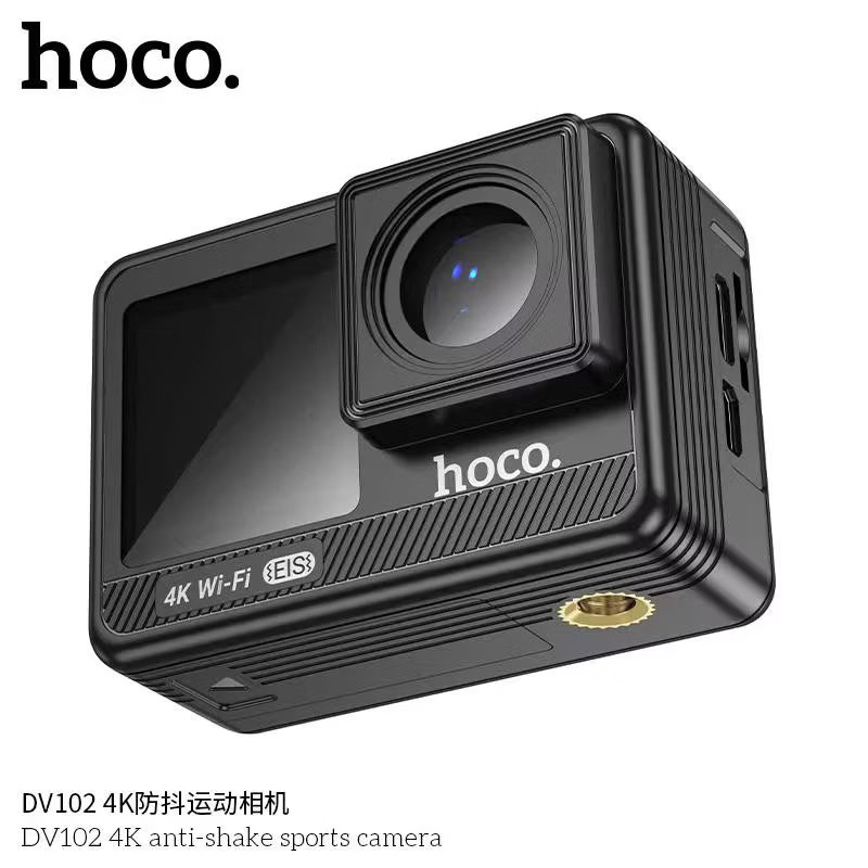 Hoco DV102 Sports camera สำหรับกีฬา คุณภาพ 2160P/60fps กล้องกันน้ำลึก 30 เมตร กล้องแอคชั่น Web Cam