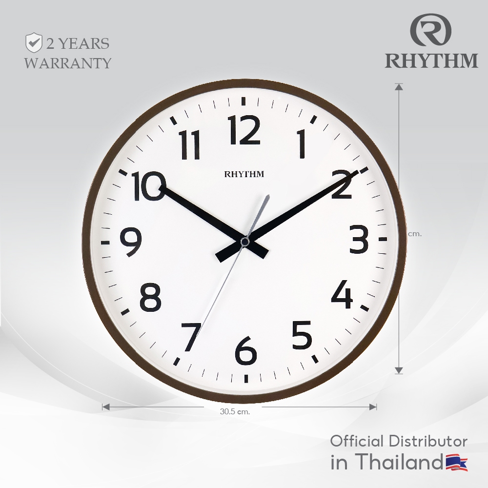 RHYTHM นาฬิกาแขวน 30.5 ซม.-CMG619NR