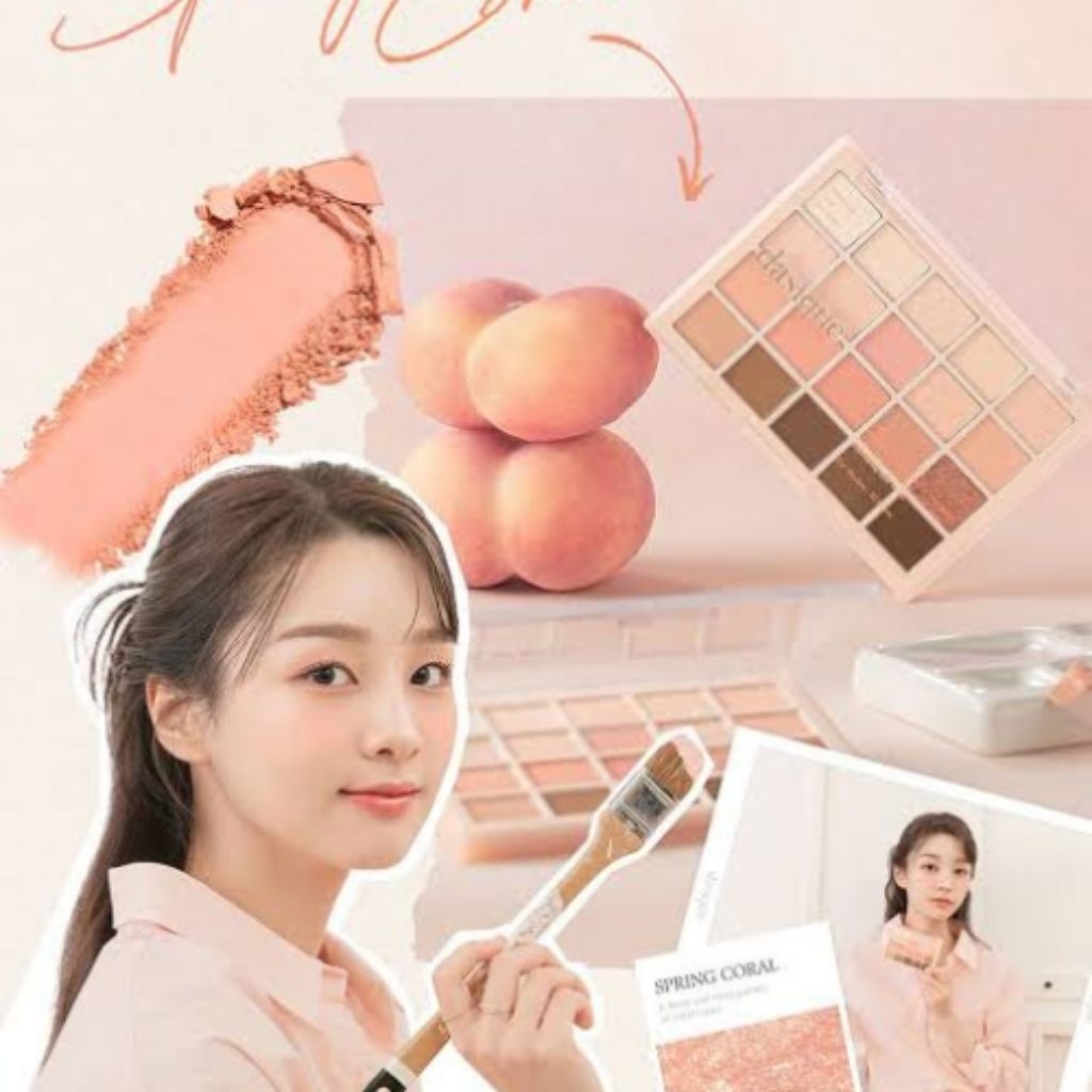 dasique eyeshadow palette 03 spring coral ถุงจุ่ม