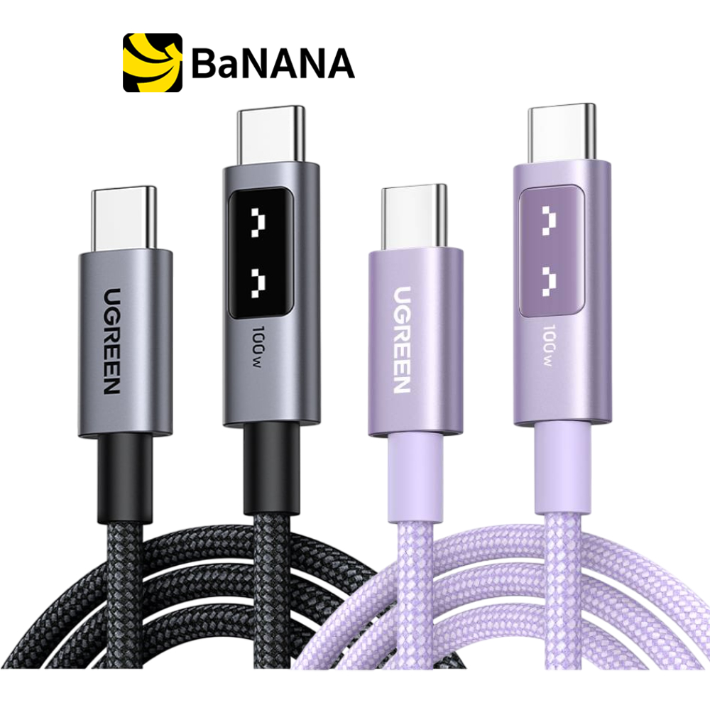 สายชาร์จ Ugreen USB-C to USB-C Cable Nylon 100W by Banana IT