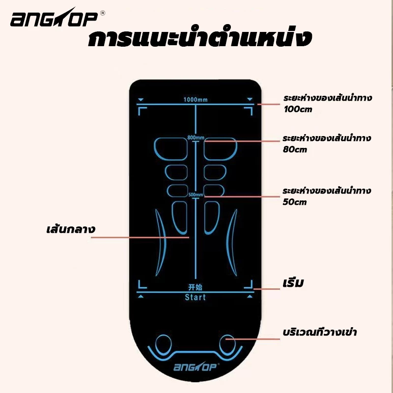 ANGTOP แผ่นรองล้อท้อง กันลื่น คุกเข่าสบาย Core Training thumbnail 4