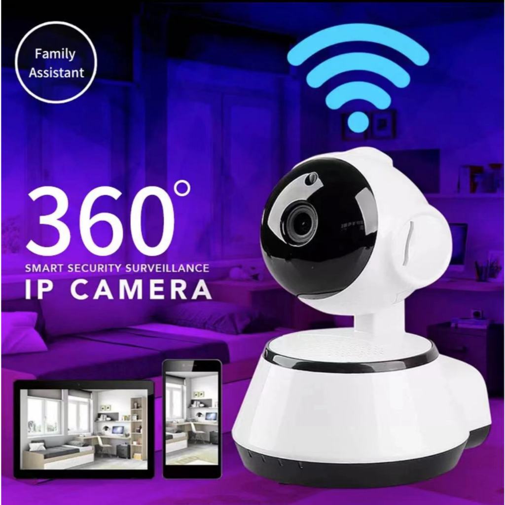 V380 PRO กล้องวงจรปิด 360 wifi กล้องวงจรปิดไร้สาย WiFi IP Camera 1080P มองเห็นในที่มืด ฟรีอะแดปเตอร์