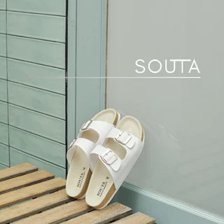 The Classic - Souta🍘 รุ่นพื้นครีม รองเท้าแตะสไตล์วินเทจ ไบเก้น >> ไซส์ 35-45 *ลด1ไซส์*