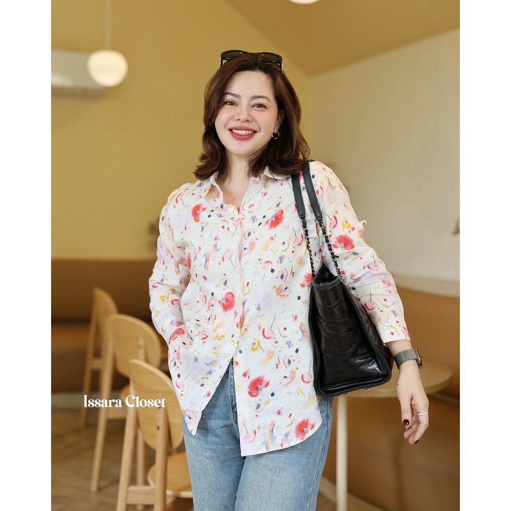 รวม เชิ้ตลินินรุ่น คอปกบัว ทุกสีทุกลาย ทุกไซส์