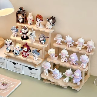 【พร้อมส่ง】ชั้นวางโมเดลไม้ ชั้นวาง Art Toy Popmart Labubu ชั้นวางฟิกเกอร์ ฐานเป็นไม้ แข็งแรง ตั้งโชว์ของสะสม ประกอบง่าย
