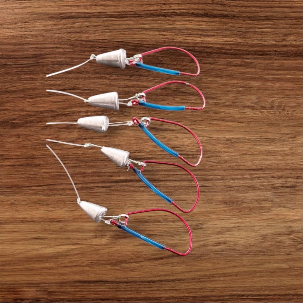 เบ็ดเกี่ยวเขียดสดตกปลา ชุดเบ็ดเกี่ยวเขียดล็อค2ชั้น - รูปที่ 3