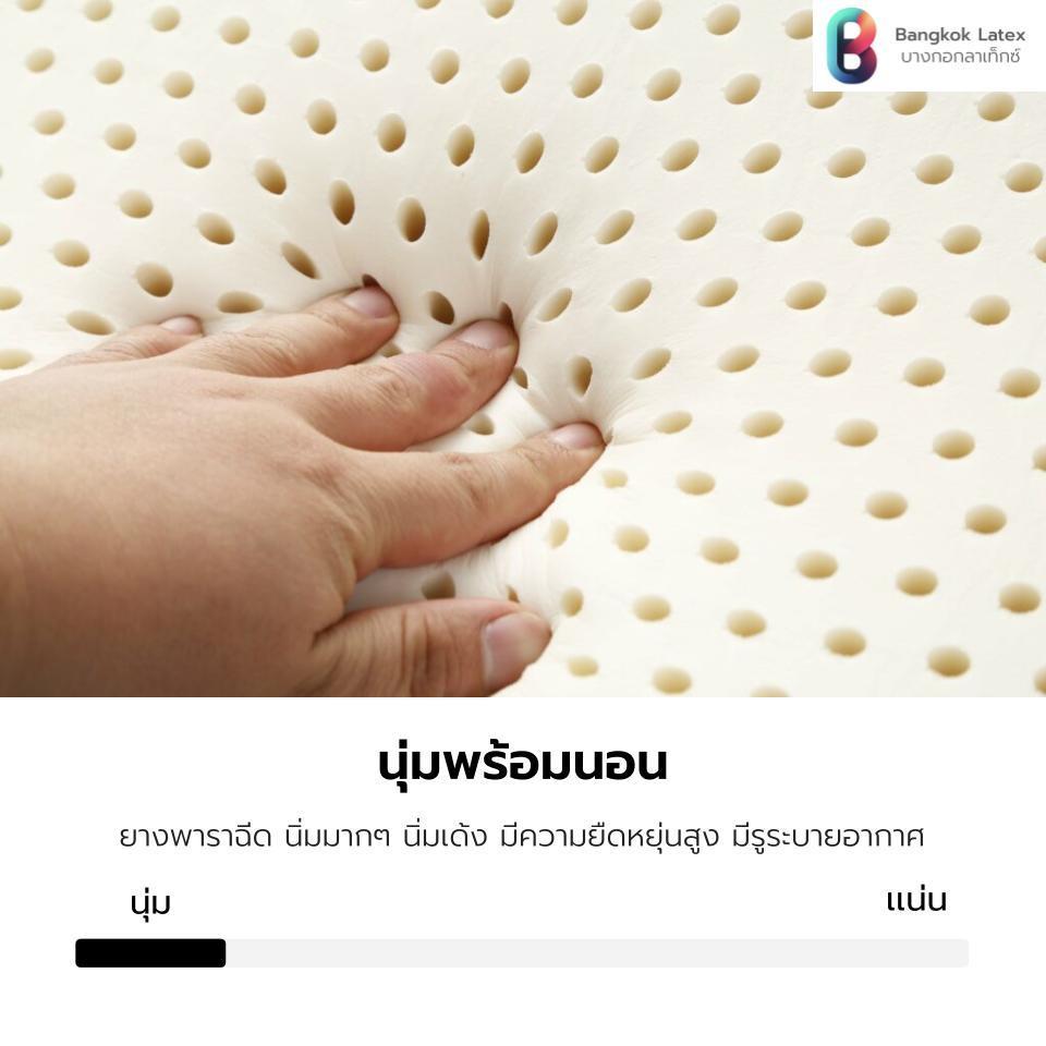 [รับประกัน 10 ปี] Bangkok Latex [อัดสุญญากาศ] ที่นอนยางพาราแท้ รุ่น SONGKHLA หนา 8 นิ้ว นอนสบายรองรับสรีระ