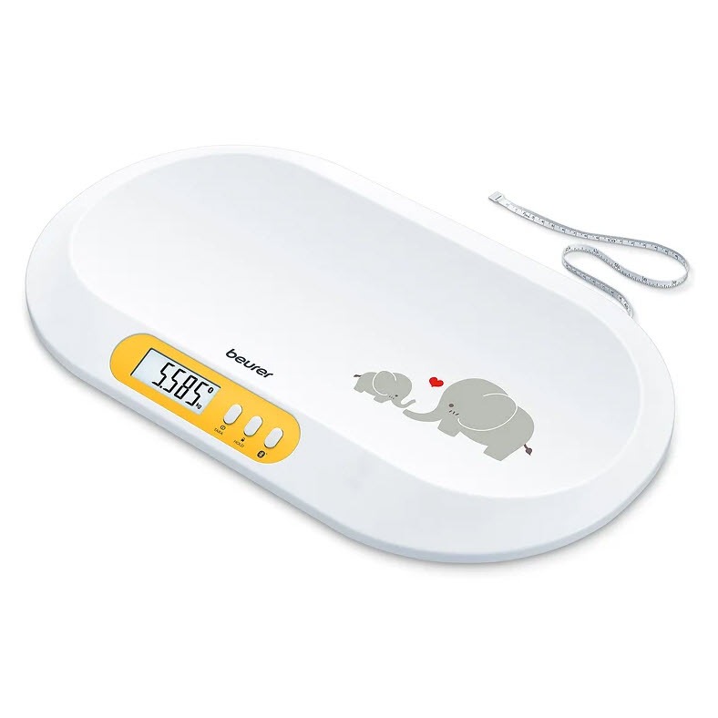 เครื่องชั่งน้ำหนักทารกดิจิตอล Beurer BY90 พร้อม Bluetooth สีขาว