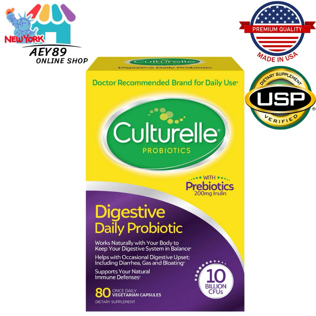 Culturelle Digestive Health Probiotic, 80 แคปซูลมังสวิรัติ
