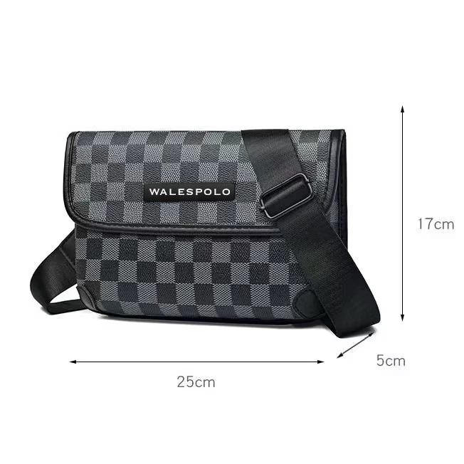กระเป๋าสะพายข้าง Fashion bag สไตล์สปอร์ต หนังPU thumbnail 6