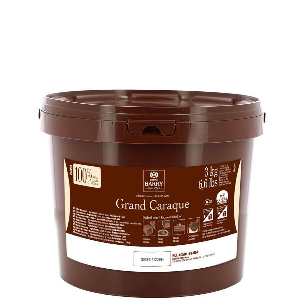CACAO BARRY COCOA MASS100% GRAND CARAQUE แบ่ง500g keto friendly No sugar ส่งธรรมดา ช็อกโกแล็ต อาจจะล