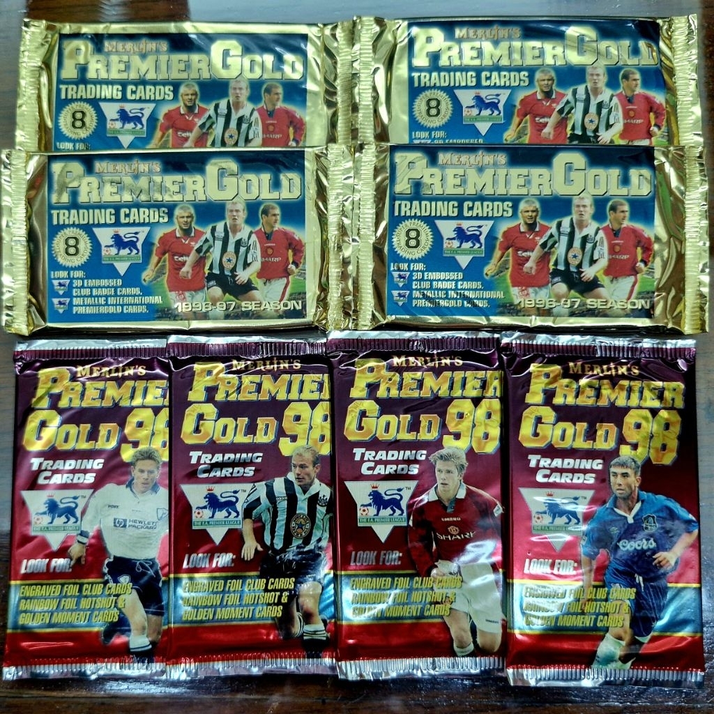 ซองสุ่มการ์ดฟุตบอล Premier Gold 1996-97 และ Premier Gold 1998