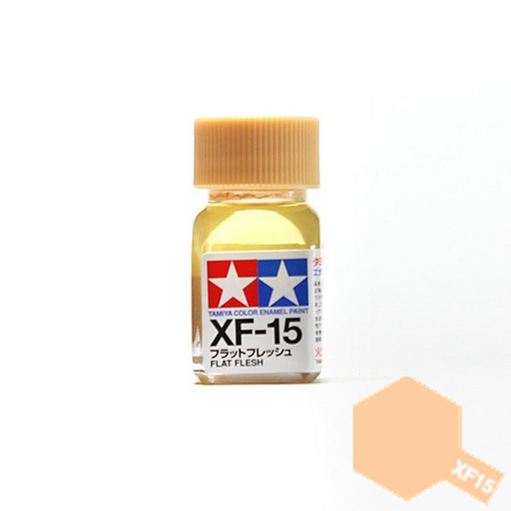 TAMIYA Enamel Color XF-15 FLAT FLESH สีสูตรน้ำมัน ขนาด 10 ml.