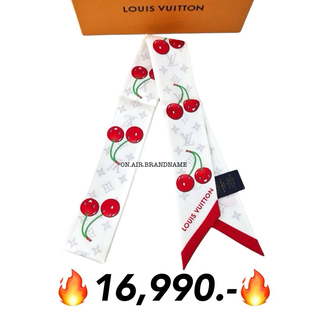 New LV x TM cherry twilly bandeau ผ้าสารพัดประโยชน์