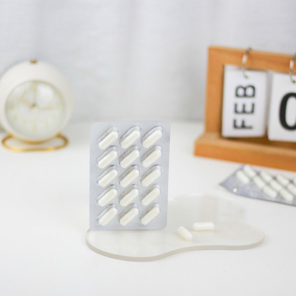 ไอร่า อาหารเสริมแคปซูลสีขาว 1 แผง 15 แคป ( ไม่ระบุชื่อสินค้าหน้ากล่อง )💊💚🔥