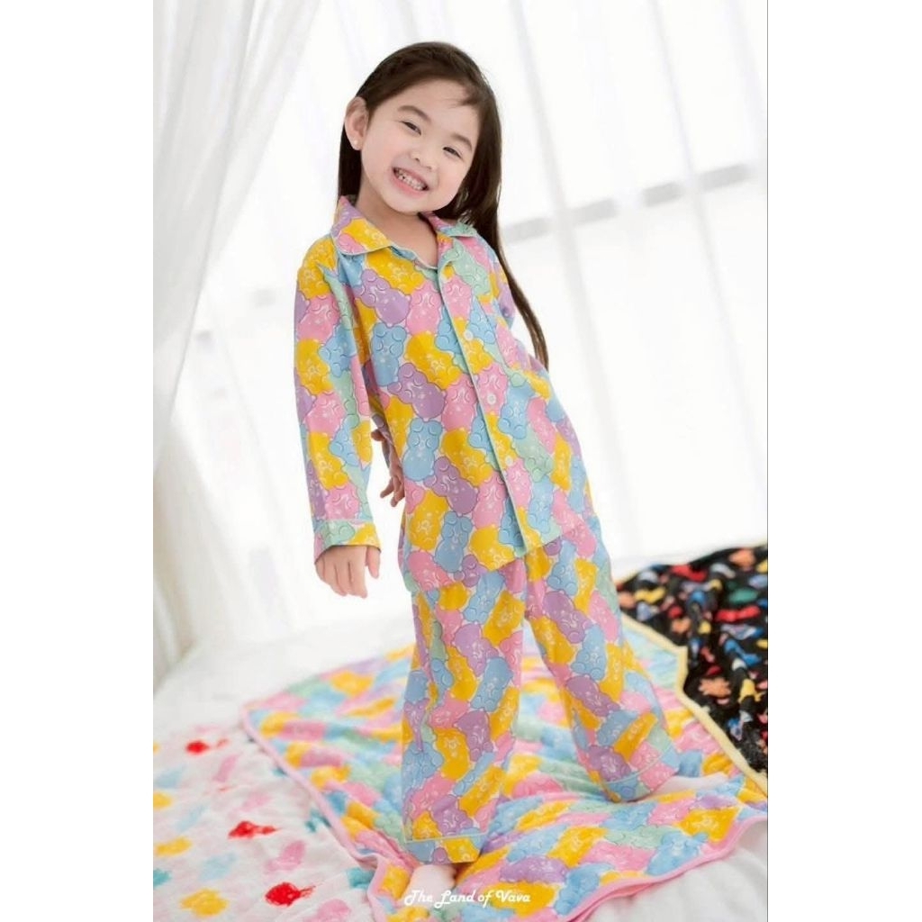 💜🩷🩵💛[ใช้โค้ดลด 20-25%] New ชุดนอน Gummy Bear 6y vava รอบพรีออเดอร์💯💜🩷🩵💛