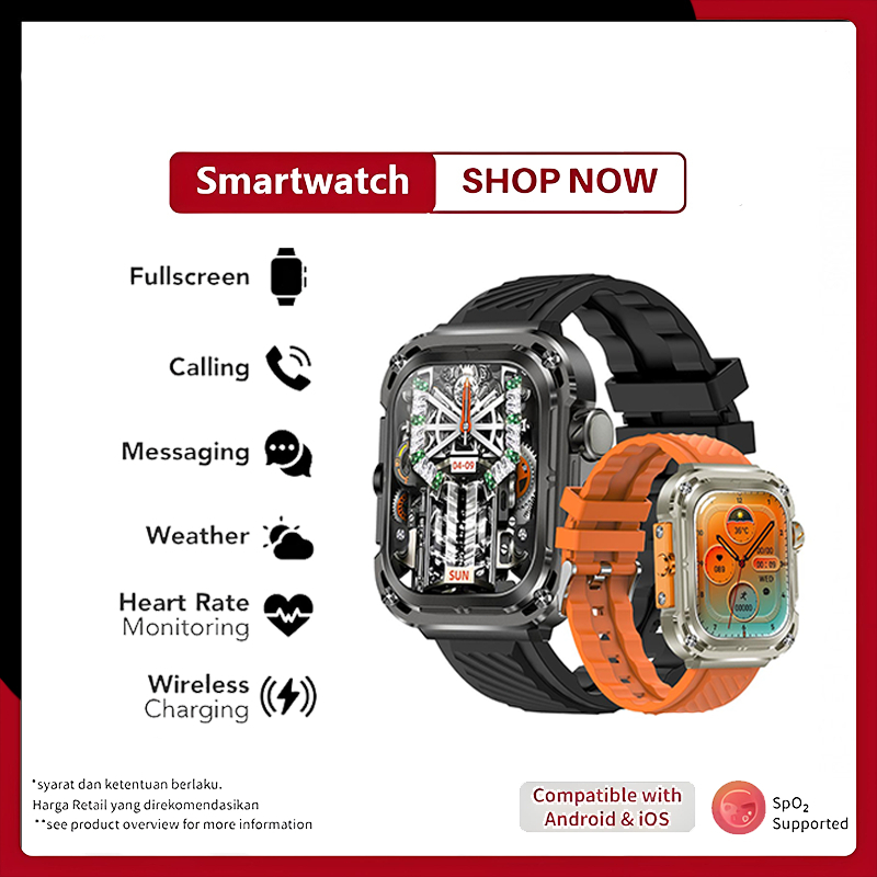 Z85 Max  Smartwatch for Men/Women บลูทูธสมาร์ทวอทช์ จอสัมผัส กันน้ำนาฬิกาออกกำกายนาฬิกา