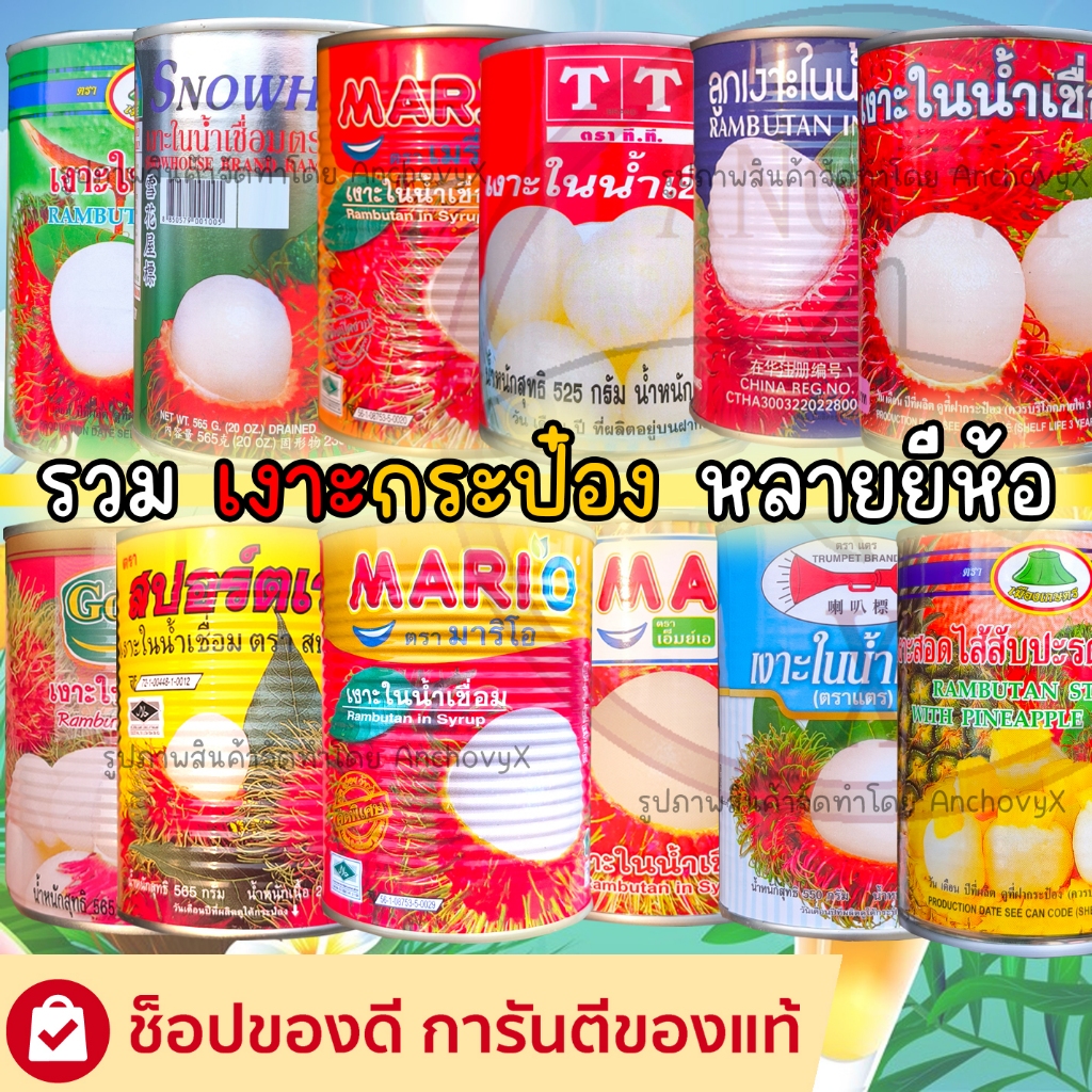 รวมเงาะกระป๋อง เงาะไส้สับปะรด หวาน เย็น ชื่นใจ มีให้เลือกหลายยี่ห้อ