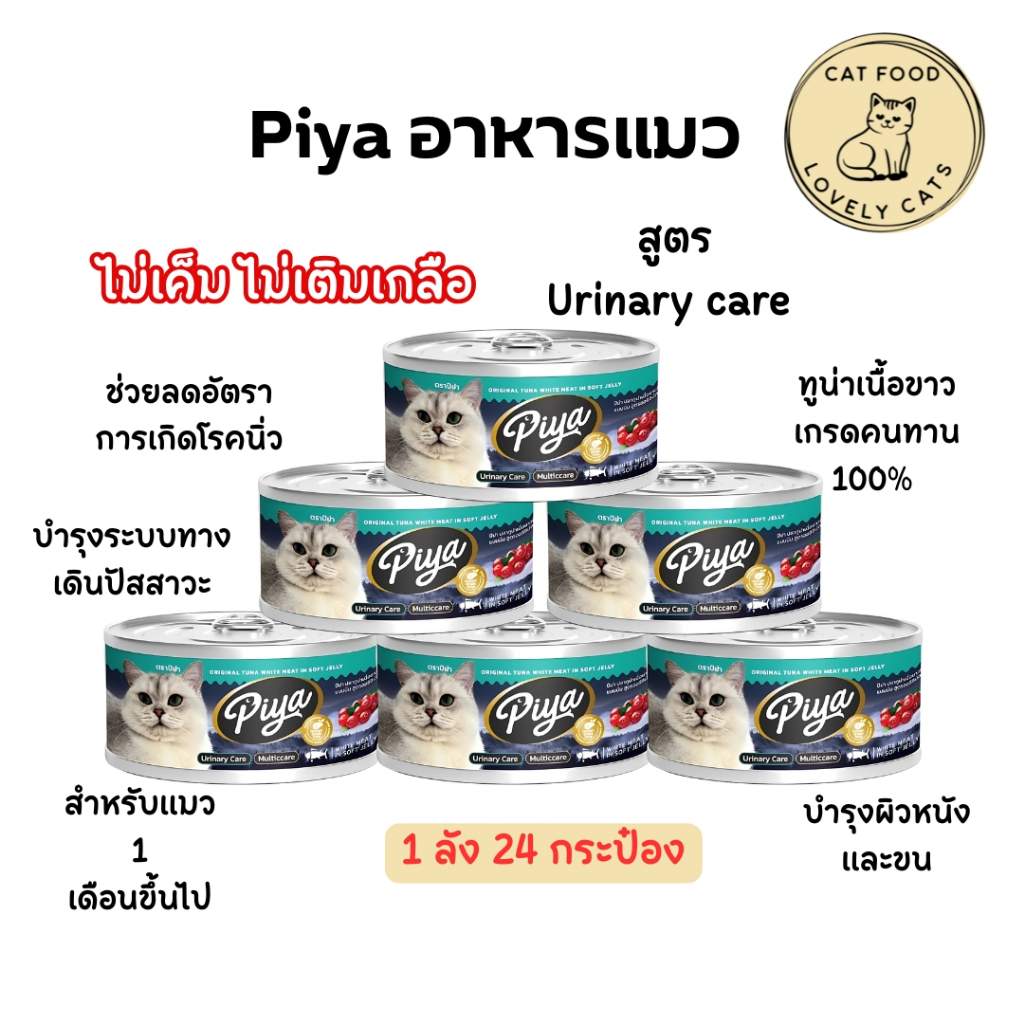 อาหารแมวปีย่าแบบเปียก 24 กระป๋อง ยกลัง