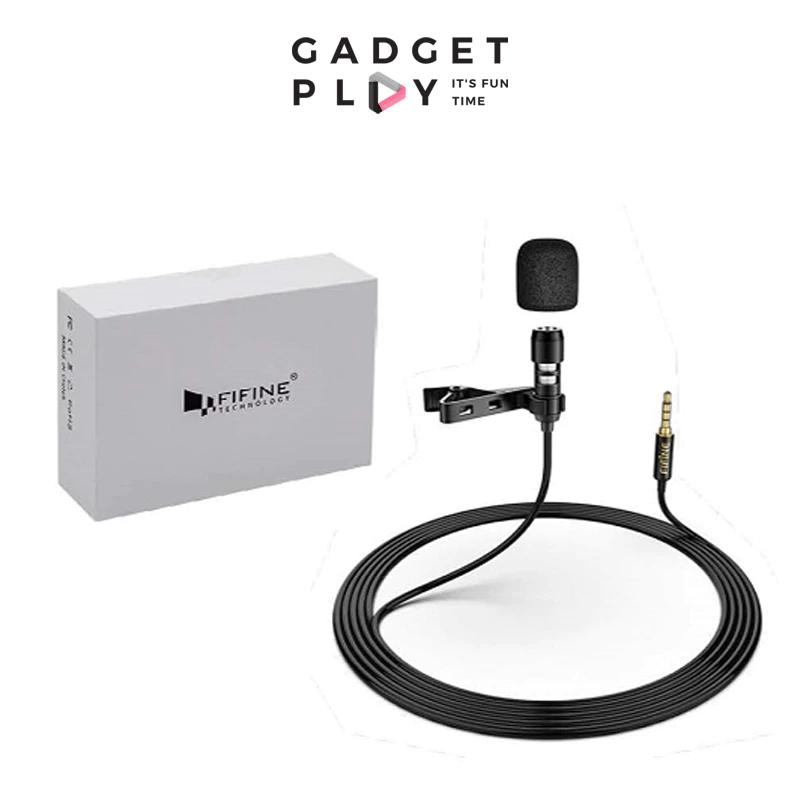 [กรุงเทพฯส่งด่วน] FIFINE C2 Lavalier Microphone ไมค์หนีบสำหรับมือถือ กล้อง DSLR เสียงชัด ใช้งานง่าย
