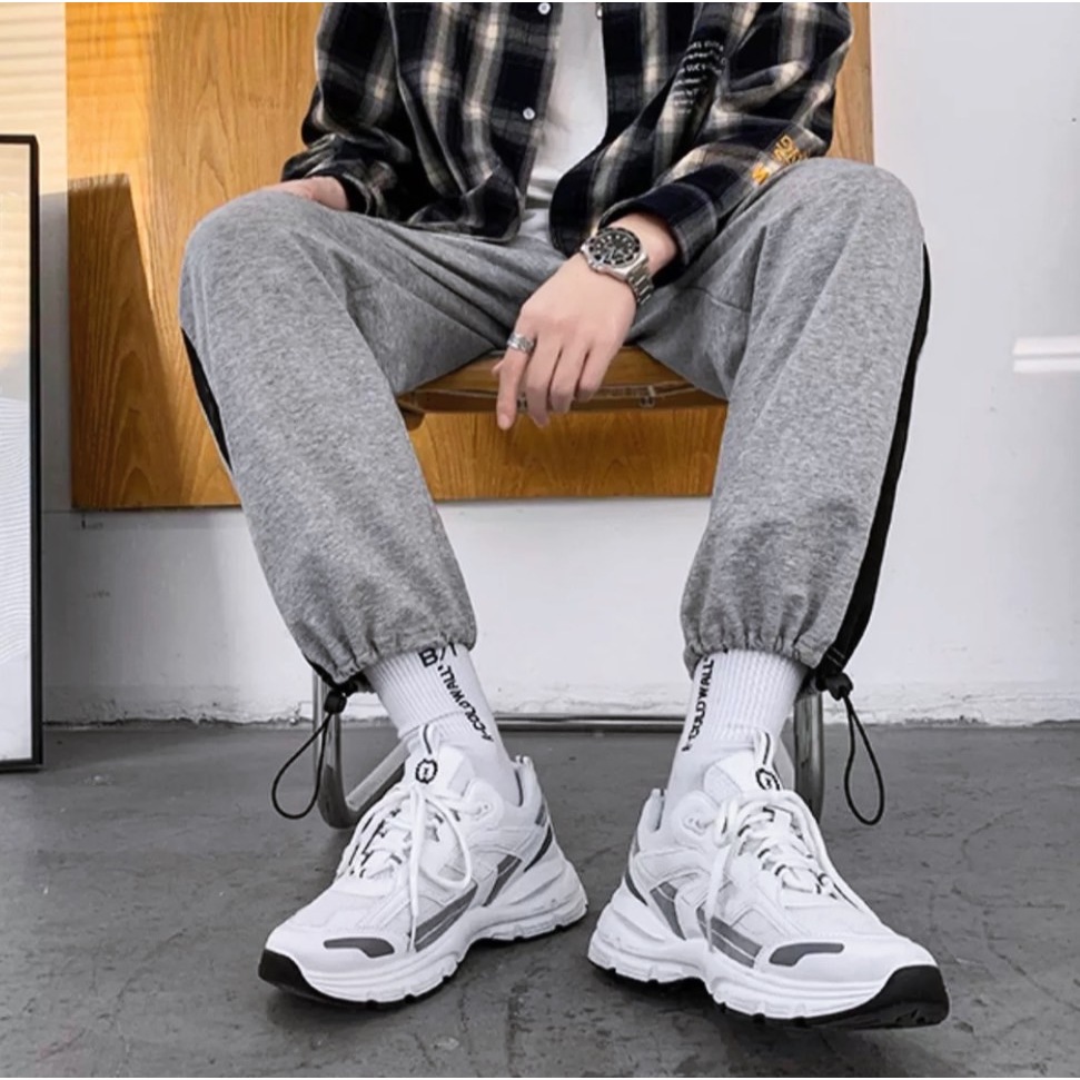 Mavis รองเท้าผ้าใบผู้ชาย แฟชั่น ผูกเชือกแบบสวม ทรงสปอร์ต เสริมส้น ระบายอากาศ เบา ใส่สบาย NO.M152 พร้อมส่ง - รูปที่ 3