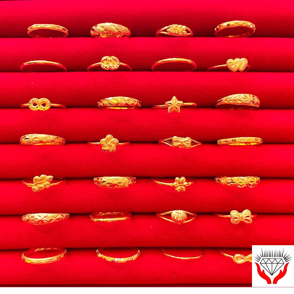 แหวนทอง 0.6 กรัม ทองคำแท้ 96.5% มีใบรับประกัน