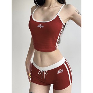 ชุดสูทลำลองสำหรับผู้หญิงคอวีเย็บสีตัดกันสไตล์สปอร์ตอเมริกัน …