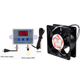 ชุดทำตู้ฟักไข่ พัดลมตู้ฟักไข่ 220V สําหรับตู้ฟักไข่ W3002 คู…