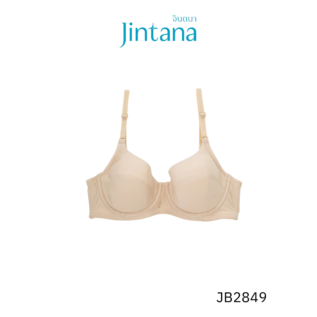 Jintana เสื้อชั้นใน จินตนา รุ่น Basic รหัส JB2849 (มีโครง) เสื้อในมีโครง ผ้านิ่ม ใส่สบาย ระบายอากาศ