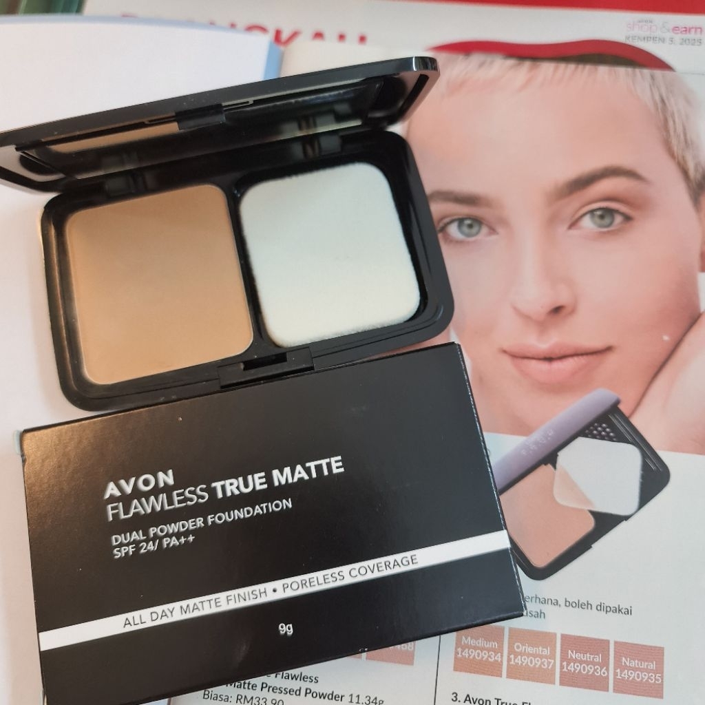 เอวอน แป้งและบรัชออน Perfect Radiance Please Powder SPF 21 PA + + +10g. True Colour Blush On by Avon